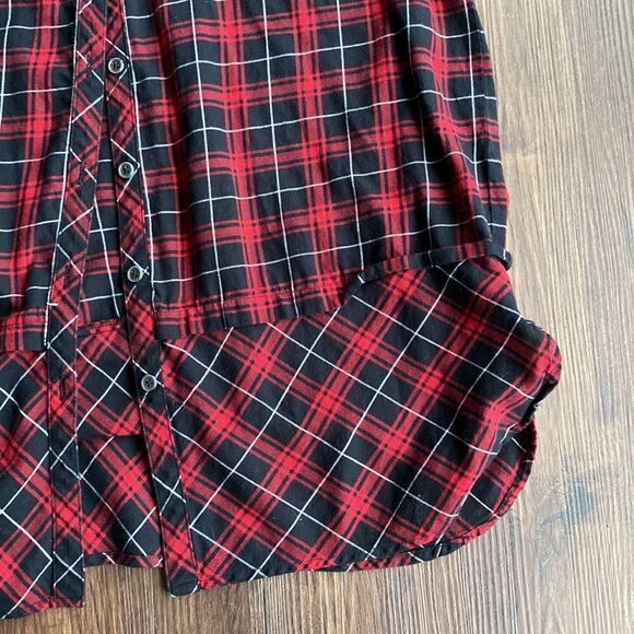 J Jill Plaid Long Sleeve Top - Picture 3 of 7